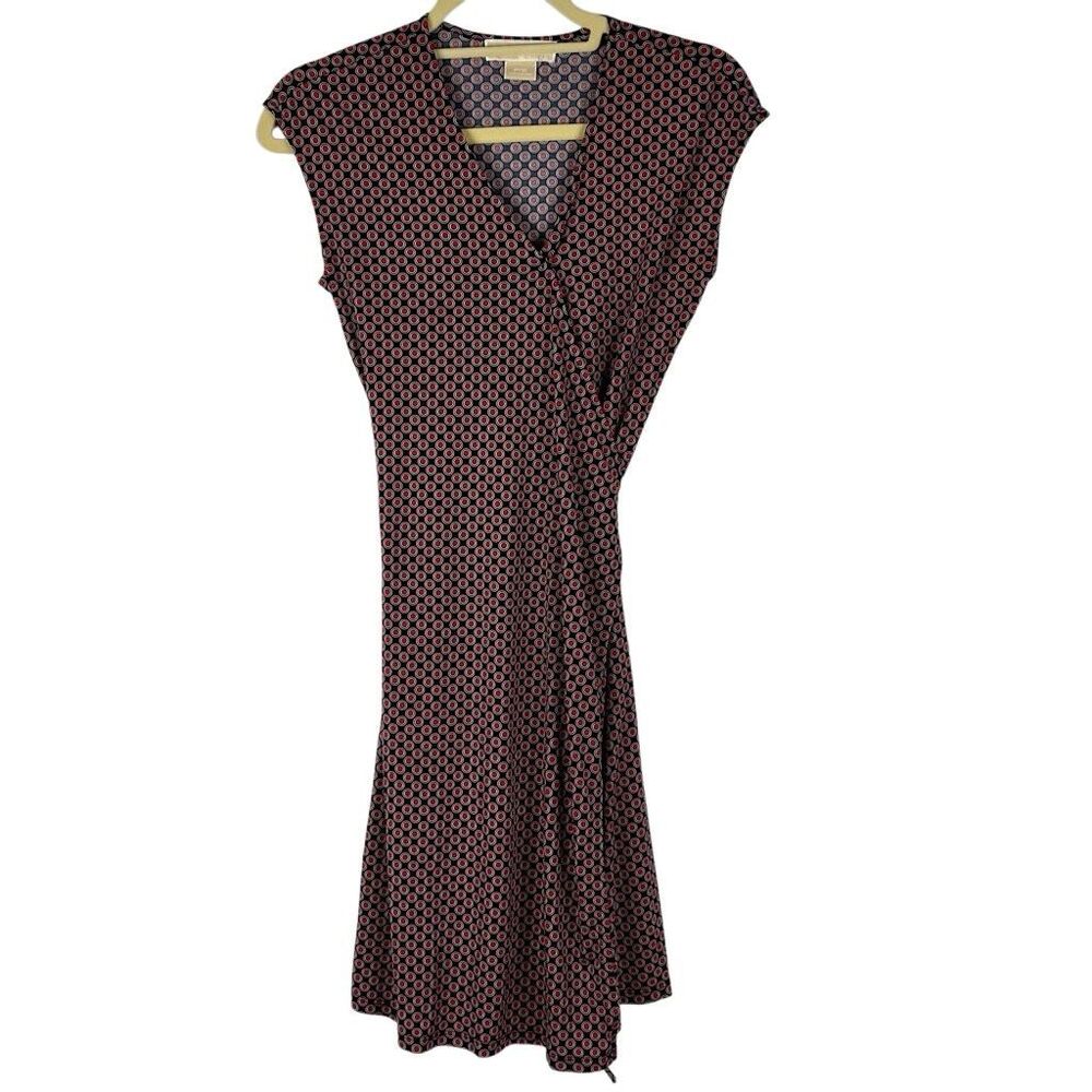 Michael Michael Kors Geometric Circle Wrap Dress Small